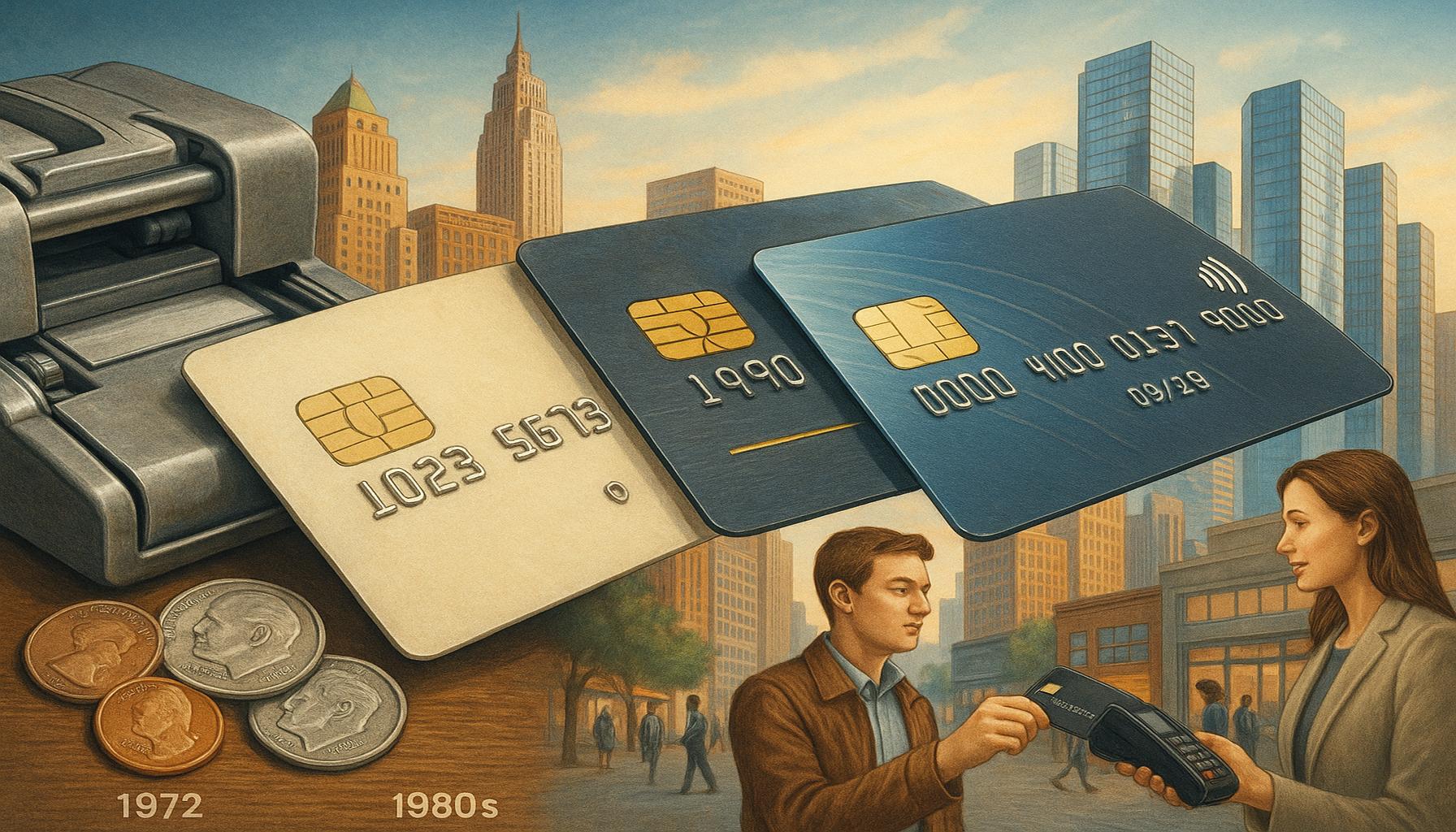 История и развитие на кредитните карти от 1972 година